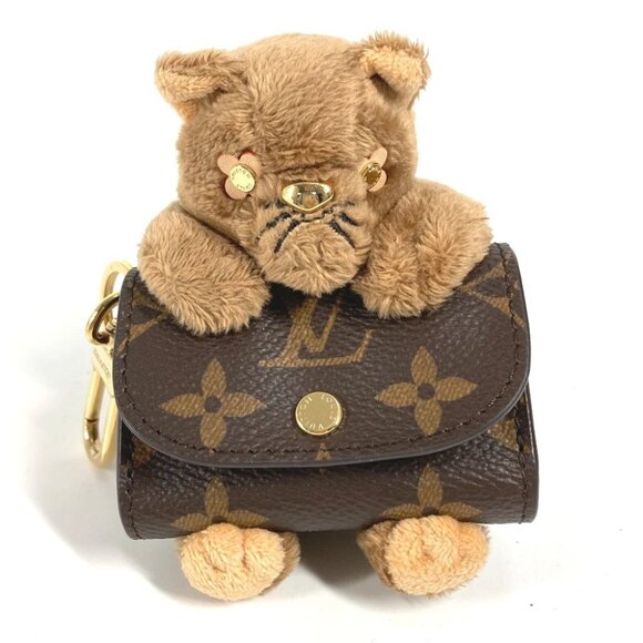 LOUIS VUITTON M01561 Monogram Cat Bag Charm-LV Cute Monogram Key Holder - Picture 1 of 8